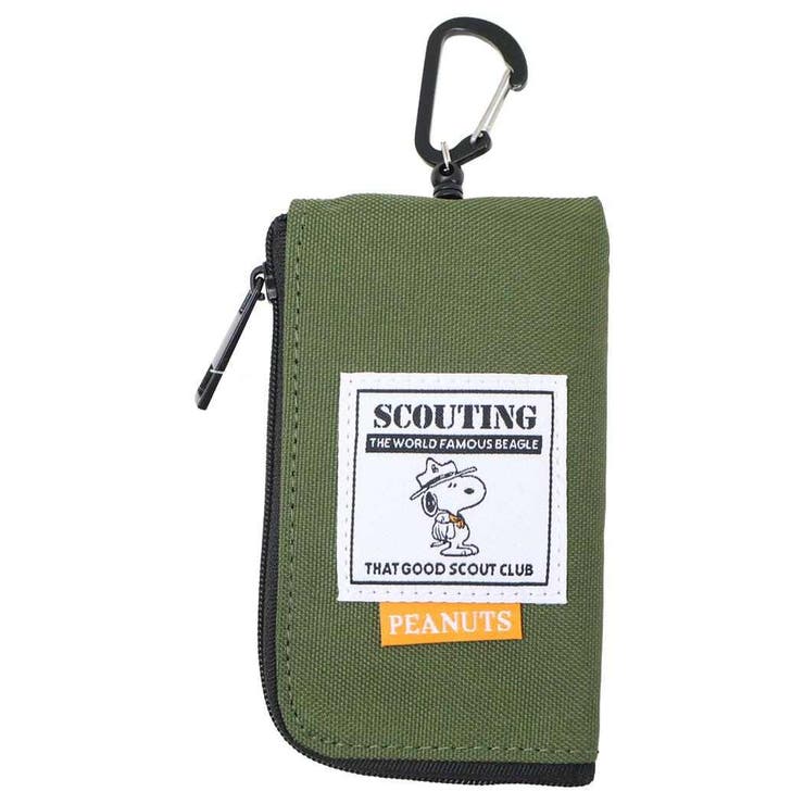 【10％OFFクーポン！3/26(木)1:59まで】cinemacollection スヌーピー キーケース＆定期入れ リール付きキーパスポーチ KH ビーグルスカウト ピーナッツ マリモクラフト キー＆パスポーチ ICカードケース 鍵ケース キャラクタ