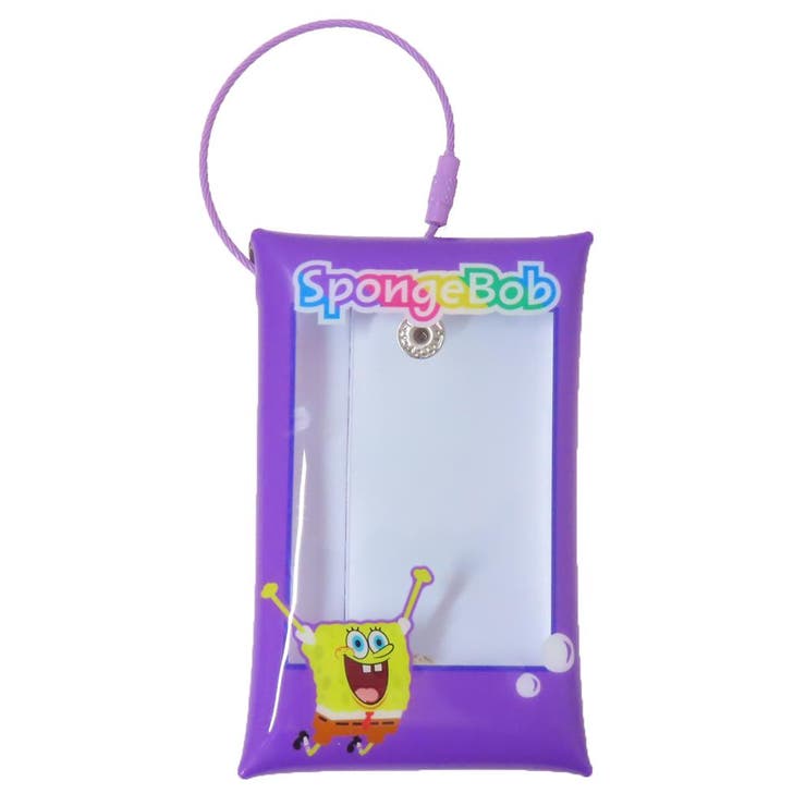 cinemacollection スポンジボブ カードケース チェキ収納ホルダー PU マリモクラフト クリアポーチ ミニポーチ チェキケース キャラクター グッズ ファッション雑貨