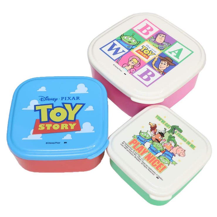cinemacollection トイストーリー お弁当箱 シールランチ3Pセット ディズニー 大西賢製販 ランチグッズ キャラクター グッズ 食器・キッチン用品