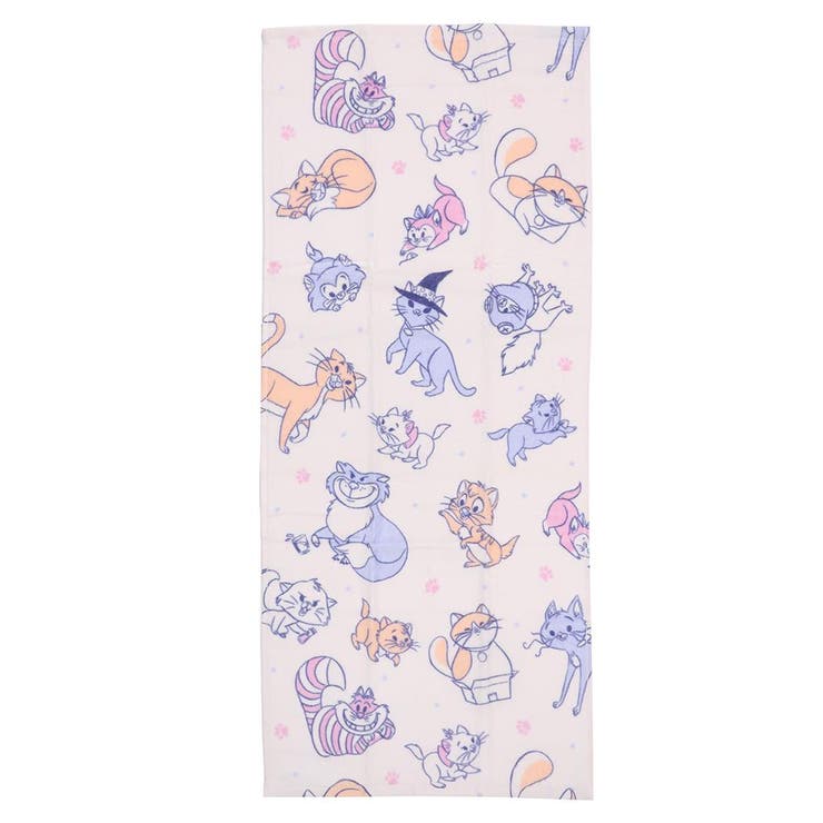 cinemacollection ディズニーキャラクター フェイスタオル プリントロングタオル キューティーキャット ディズニー 林タオル 新生活雑貨 キャラクター グッズ バス・トイレ・掃除洗濯