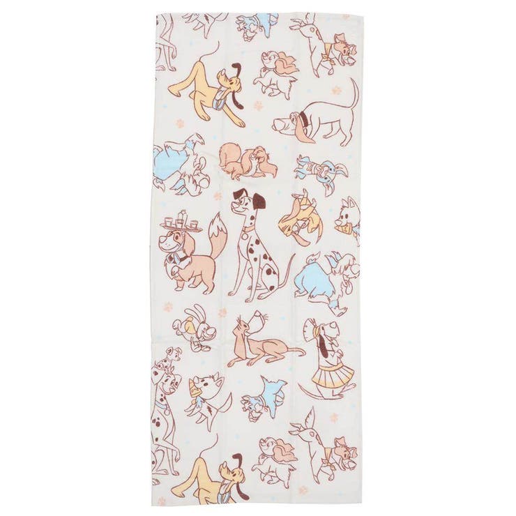 cinemacollection ディズニーキャラクター フェイスタオル プリントロングタオル キューティードッグ ディズニー 林タオル 新生活雑貨 キャラクター グッズ バス・トイレ・掃除洗濯