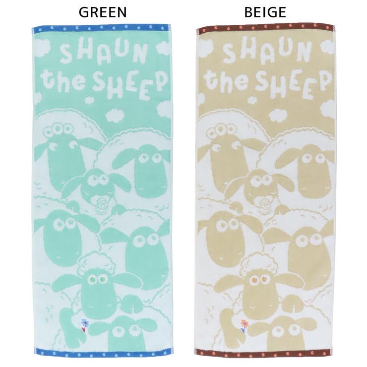 cinemacollection ひつじのショーン フェイスタオル ジャガードロングタオル ルックアップ 林タオル 新生活雑貨 キャラクター グッズ バス・トイレ・掃除洗濯