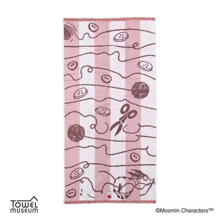 cinemacollection ムーミン ビッグタオル フルフィーコットン バスタオル どたばた レッド リトルミイ 北欧 タオル美術館 プレゼント かわいい キャラクター グッズ バス・トイレ・掃除洗濯