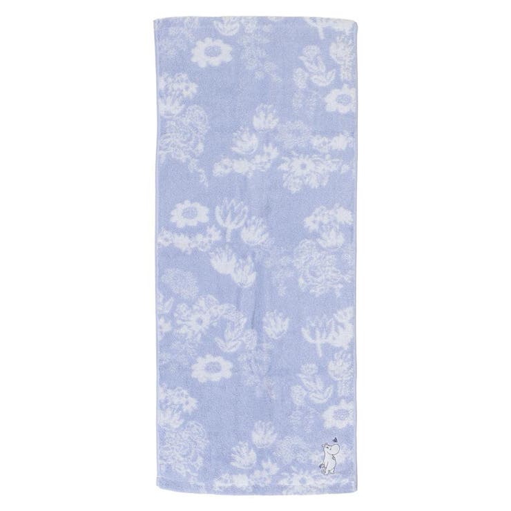 cinemacollection ムーミン ロングタオル 無撚糸フェイスタオル ブルーガーランド 北欧 タオル美術館 プレゼント かわいい キャラクター グッズ バス・トイレ・掃除洗濯