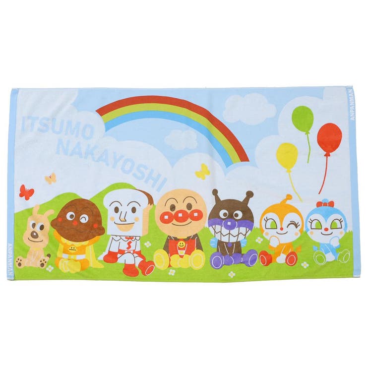 cinemacollection それゆけ アンパンマン バスタオル ビッグタオル くもとにじ バン ...