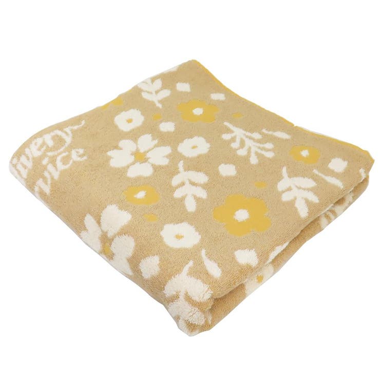 cinemacollection 魔女の宅急便 バスタオル 防菌防臭 無撚糸オーガニックコットンパイルジャカードビッグタオル セピアフラワー スタジオジブリ 丸眞 リネン混紡糸 アップリケ刺繍 お風呂タオル キャラクター グッズ バス・トイレ・掃除洗濯