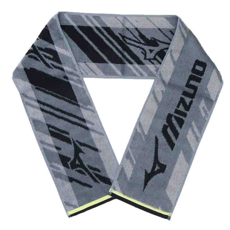 cinemacollection ミズノ マフラータオル ジャガードスリムロングタオル GRAY 林タオル ジョギング スポーツ グッズ スポーツ