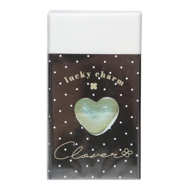 cinemacollection けしごむ ストーン入り消しゴム クローバー ブラック ドット クーリア 新学期準備文具 かわいい グッズ 文房具