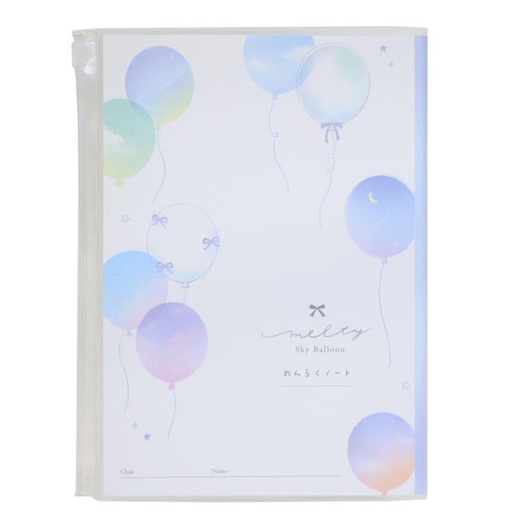 cinemacollection 連絡帳 カバー付きA5連絡ノート 縦 メルティスカイバルーン クーリア 筆箱 新学期準備文具 かわいい グッズ 文房具