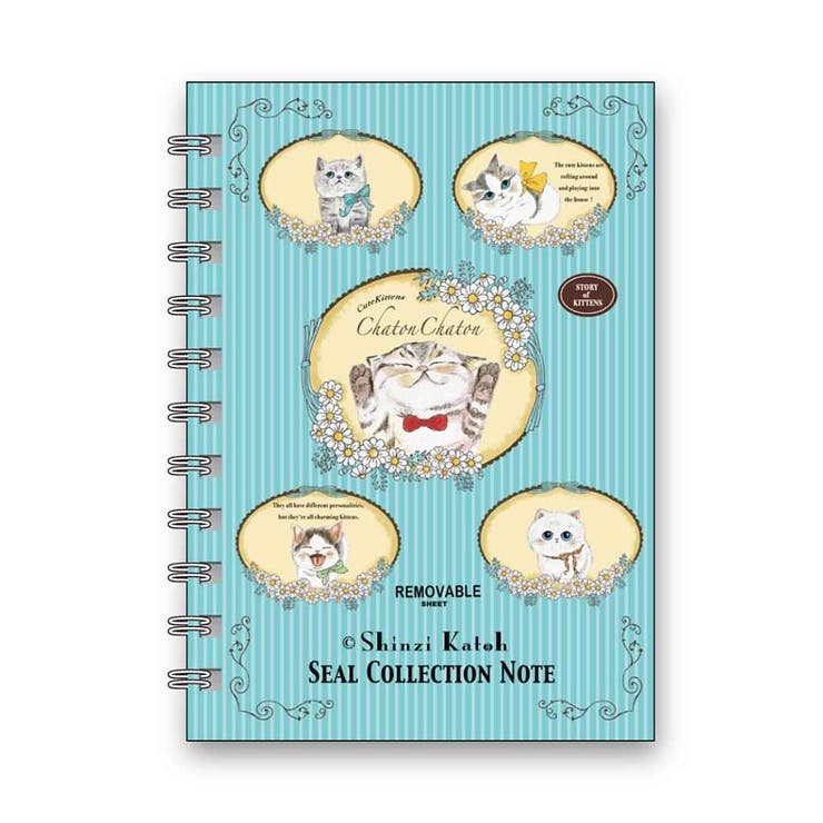 cinemacollection Shinzi Katoh シール手帳 シール帳 chatonchaton2 シール堂印刷 文房具 ステーショナリー プレゼント グッズ 文房具