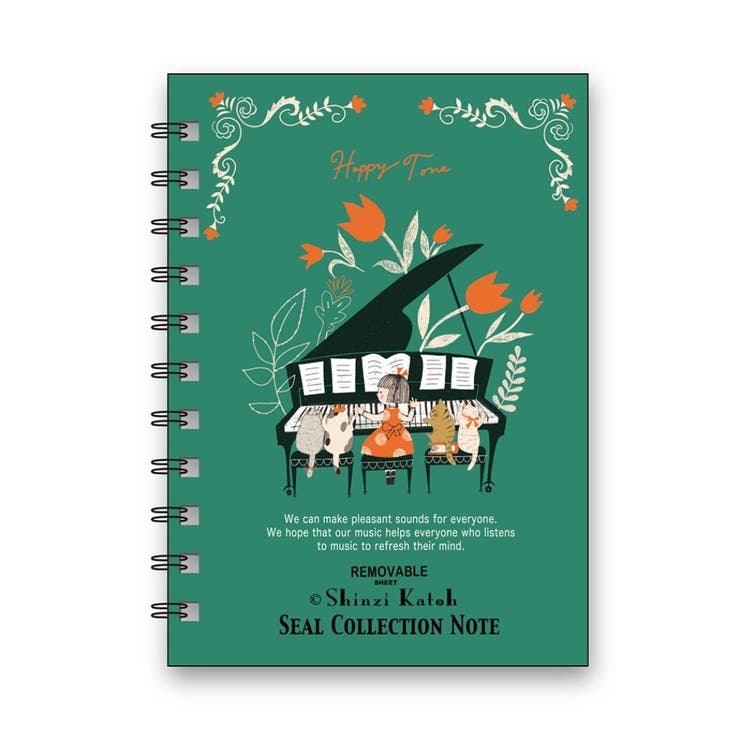 cinemacollection Shinzi Katoh シール手帳 シール帳 happy tone シール堂印刷 文房具 ステーショナリー プレゼント グッズ 文房具