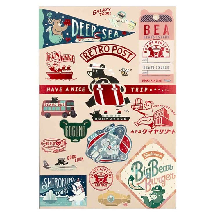 cinemacollection ROKKAKUxオビワン POSTCARD ポストカード 1枚入り BEAR'S フタバ 箔押し メッセージカード グッズ 文房具