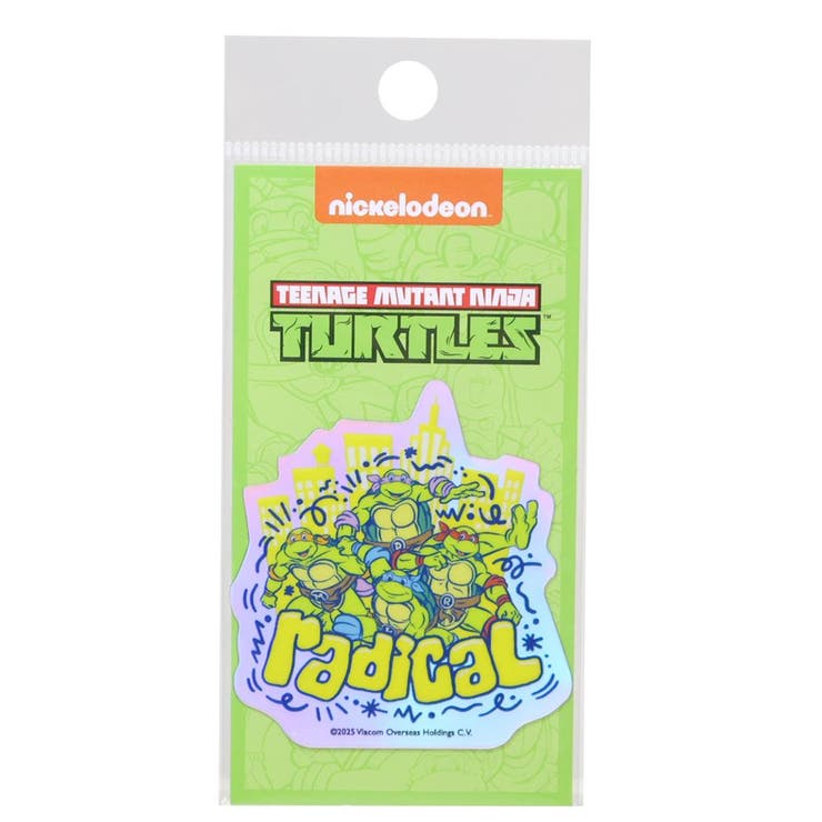 cinemacollection ニンジャタートルズ ビニールシール ホログラムミニステッカー radical ゼネラルステッカー DECOシール 耐光 耐水 日本製 キャラクター グッズ 文房具