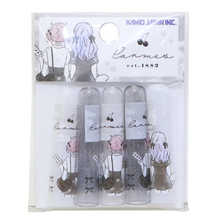 cinemacollection【KIDS】 LIKEオルチャン 鉛筆キャップ えんぴつカバー5本セット モノクロリボン カミオジャパン 新学期準備文具 女の子 かわいい グッズ 文房具