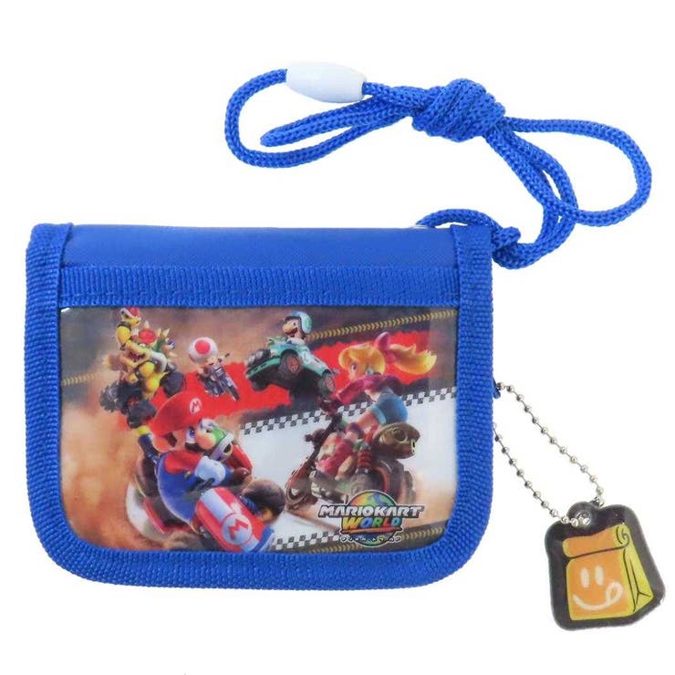 cinemacollection【KIDS】 マリオカートワールド 子供用財布 RFウォレット キッズラウンドウォレット ブルー サンアート プレゼント 子ども キャラクター グッズ 財布