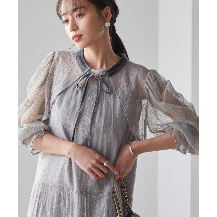 RANAN 3WAYボレロセットレースティアードドレ ワンピース・ドレス