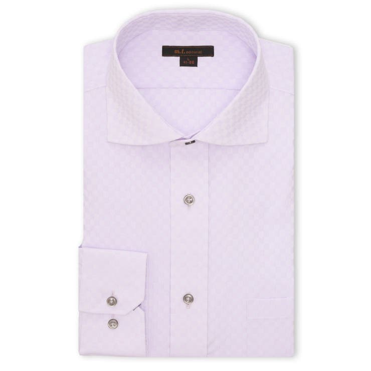 TAKA-Q MEN ノンアイロン NEWスタンダードフィット カッタウェイ長袖シャツ スーツ