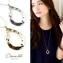 【7/11 1:59まで 5%OFFクーポン】CREAM-DOT ネックレス ドロップフレーム チェーン レディース シンプル 大人可愛い 上品 アクセサリー ...
