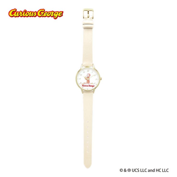 cinemacollection おさるのジョージ 腕時計 ベーシックレザーウォッチ WH フィールドワーク プレゼント 女性 レディースウォッチ かわいい 絵本キャラクター グッズ アクセサリー