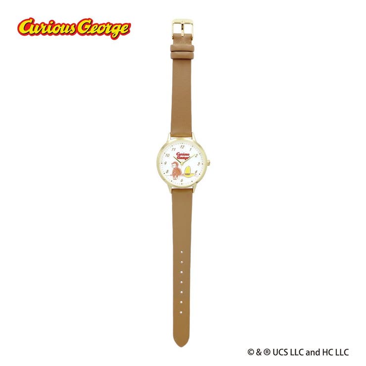 【10％OFFクーポン！2/23(月)1:59まで】cinemacollection おさるのジョージ 腕時計 ベーシックレザーウォッチ BR フィールドワーク プレゼント 女性 レディースウォッチ かわいい 絵本キャラクター グッズ アクセサリー