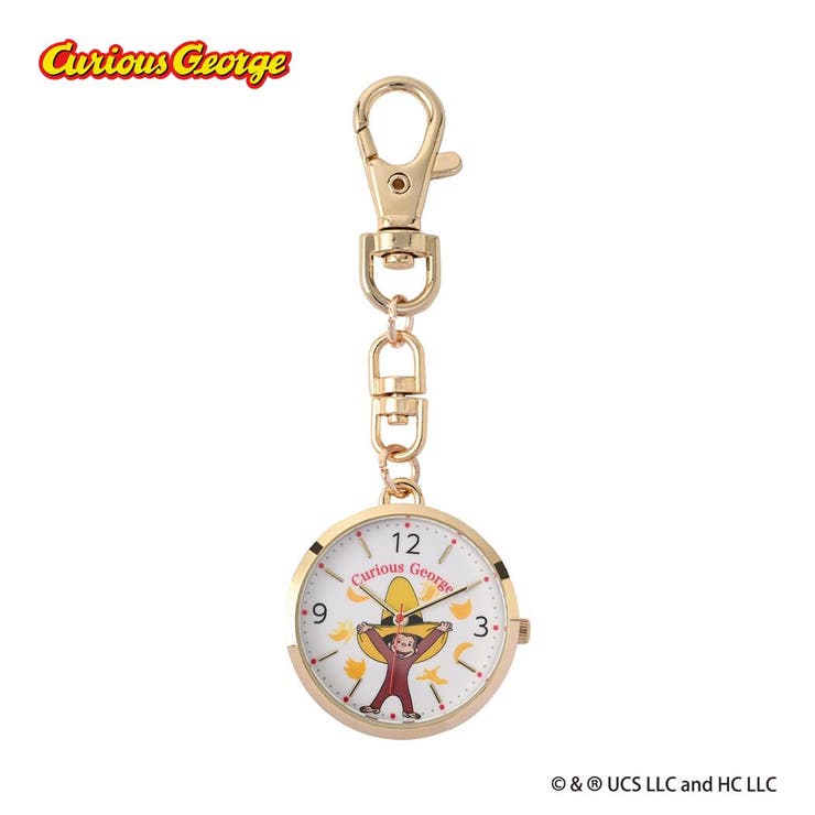 cinemacollection おさるのジョージ キーホルダー時計 ノーマルKCウォッチ HAT フィールドワーク プレゼント 女性 レディースウォッチ かわいい 絵本キャラクター グッズ アクセサリー