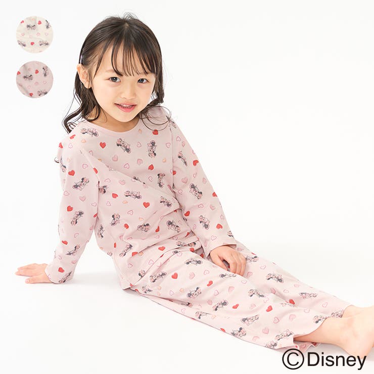 【20％OFFクーポン！2/20(金)限定】こどもの森e-shop ミニーマウス/長袖パジャマ ルームウェア・パジャマ