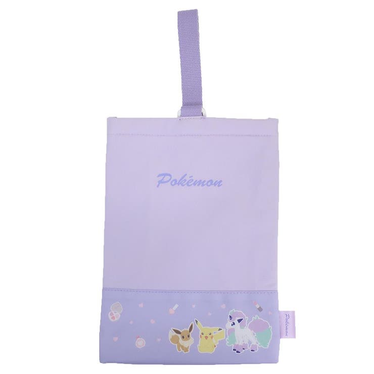 【10％OFFクーポン！2/10(火)1:59まで】cinemacollection ポケットモンスター シューズバッグ シンプルシューズケース パープル 新入学 ポケモン マルヨシ 体育館靴入れ キャラクター グッズ バッグ・鞄