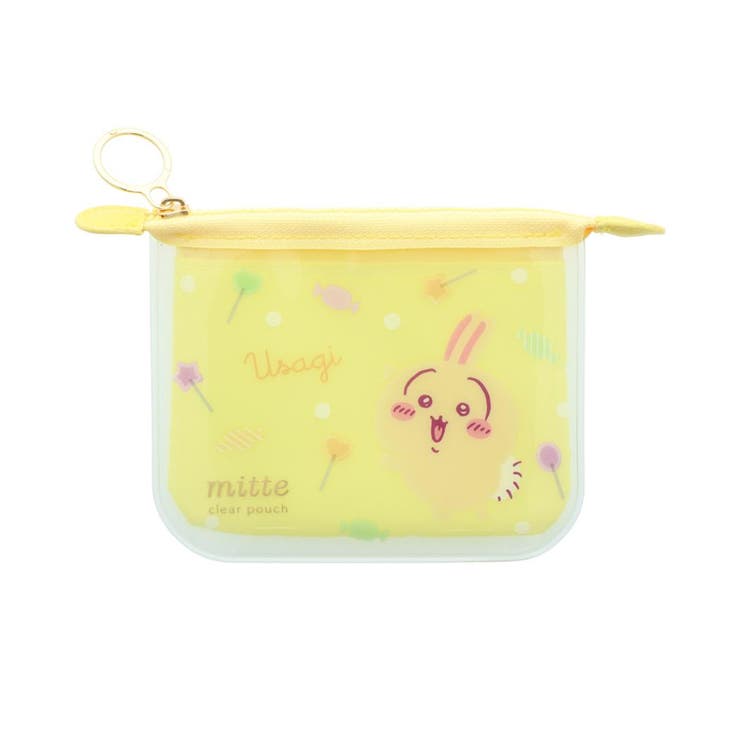 【10％OFFクーポン！3/26(木)1:59まで】cinemacollection ちいかわ ミニポーチ クリアポーチミニ フラット mitte うさぎ サンスター文具 小物入れ キャラクター グッズ バッグ・鞄