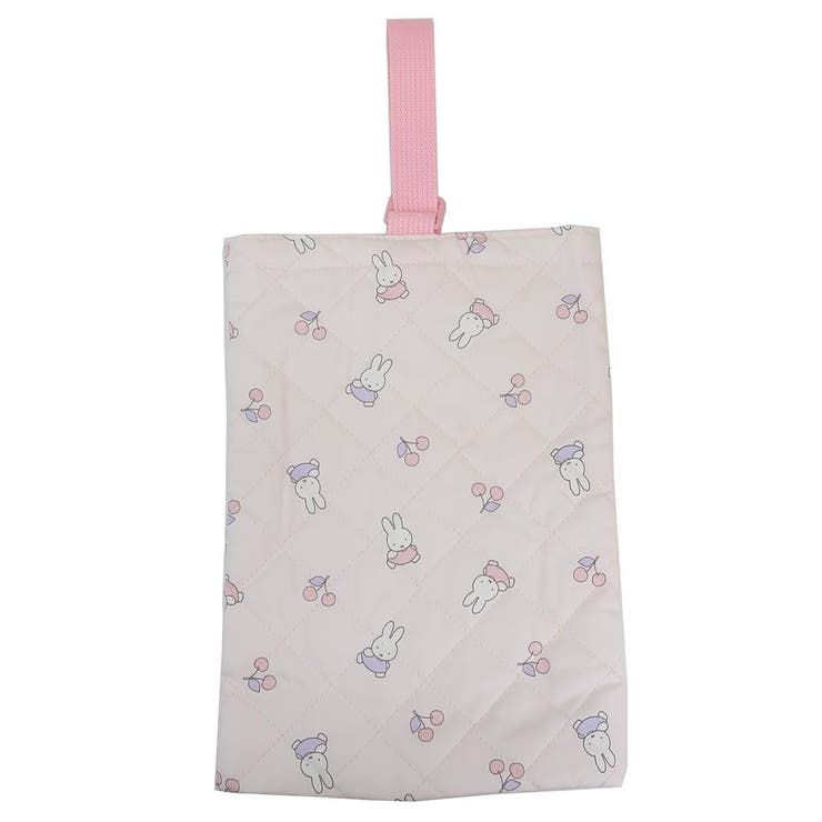 【10％OFFクーポン！2/23(月)1:59まで】cinemacollection ミッフィー キルト シューズバッグ 体育館靴かばん 総柄 ピンク 新入学 ディックブルーナ アートウエルド 運動靴入れ 絵本キャラクター グッズ バッグ・鞄