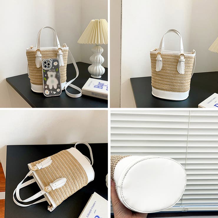 Miniministore ストローショルダーバッグ かごバッグ 夏 バッグ・鞄