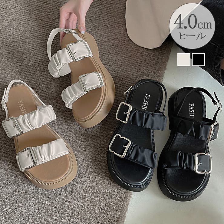 其它 - Miniministore 厚底サンダル レディース 夏靴 韓国2色 シューズ・靴