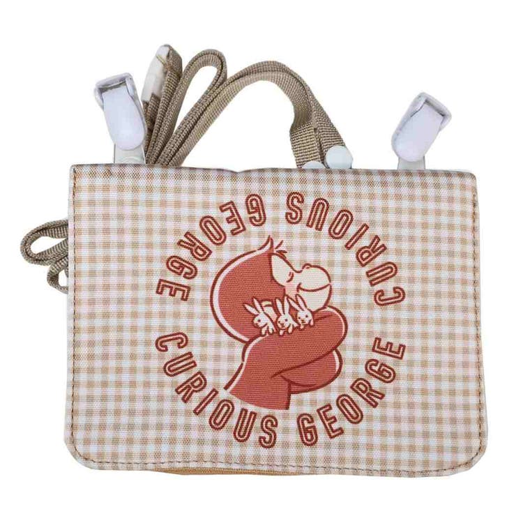 cinemacollection おさるのジョージ クリップポケット ポケットポーチ グッドフレンズ 丸眞 入園入学準備雑貨 絵本キャラクター グッズ バッグ・鞄