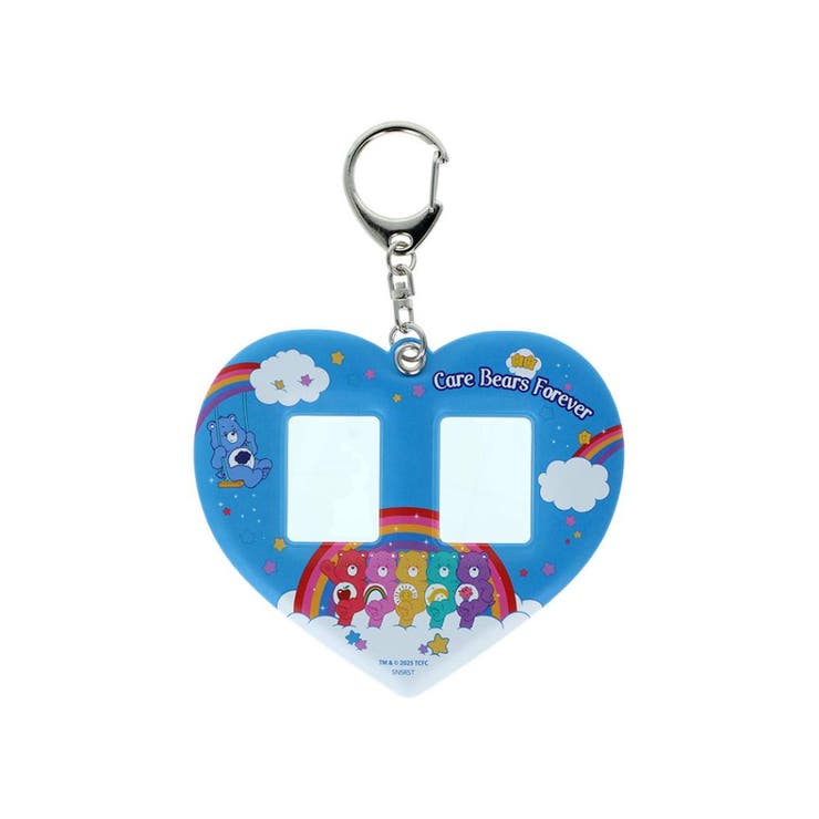 cinemacollection ケアベア キーリング ミニフォトホルダー ブルー CareBears サンスター文具 プレゼント キャラクター グッズ 小物