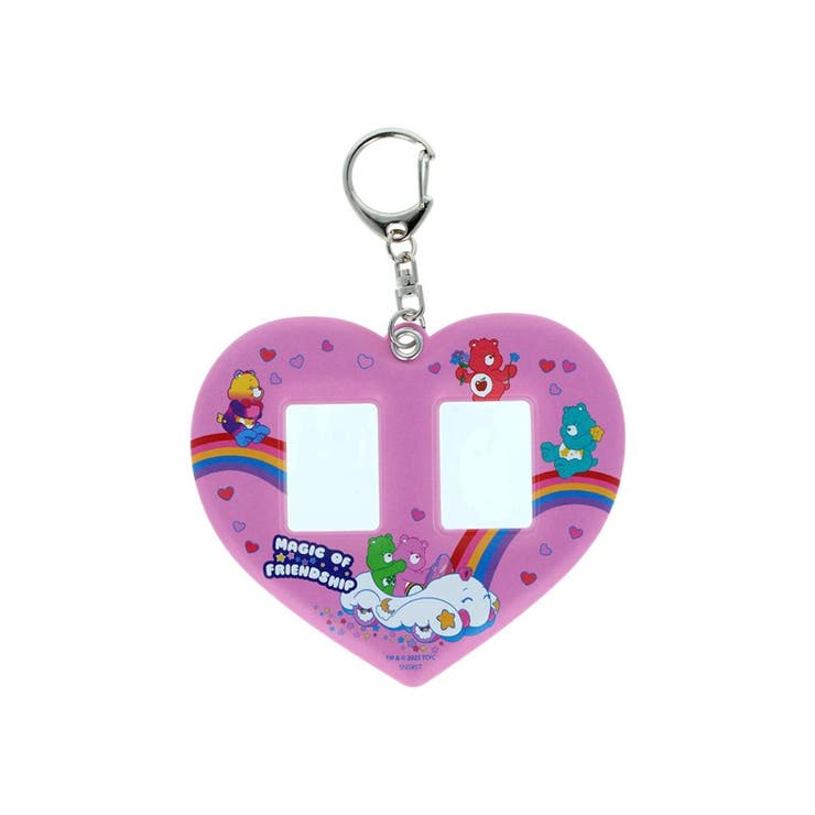 cinemacollection ケアベア キーリング ミニフォトホルダー ピンク CareBears サンスター文具 プレゼント キャラクター グッズ 小物