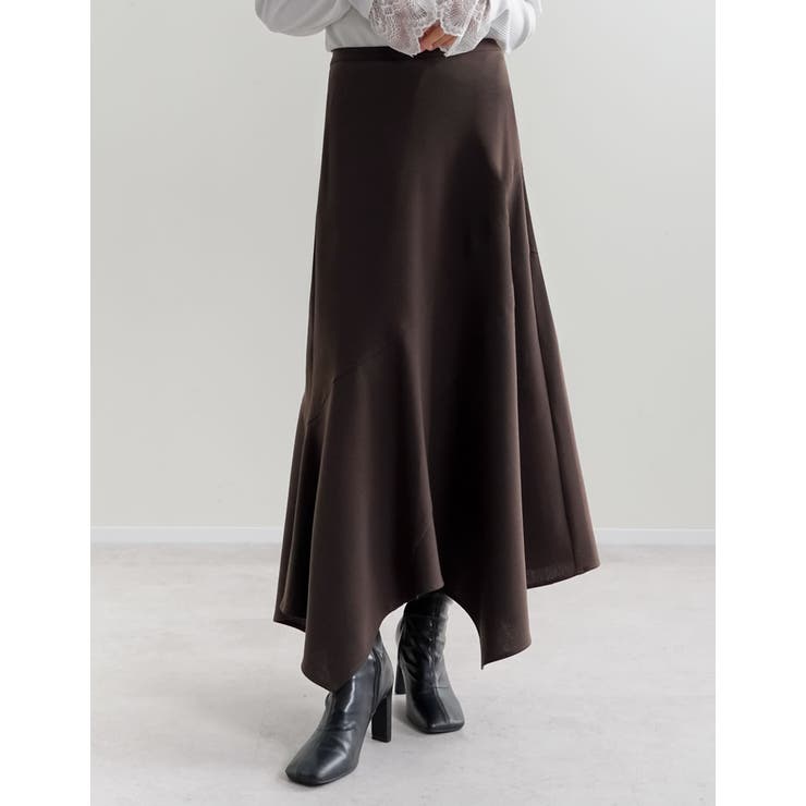 Re:EDIT [2026S/S COLLECTION][低身長サイズ有]ギンガムチェックアシンメトリーヘムスカート スカート shoplistselect-10469247 SHOPLIST サンプル画像3