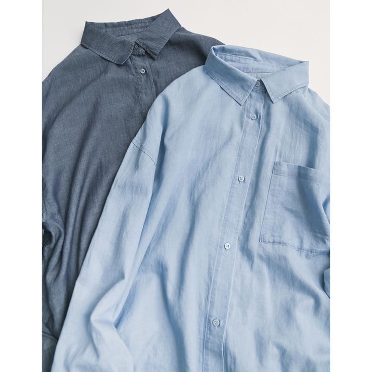 Re:EDIT [2026S/S COLLECTION]シアーデニムシャツ トップス shoplistselect-10469244 SHOPLIST サンプル画像2