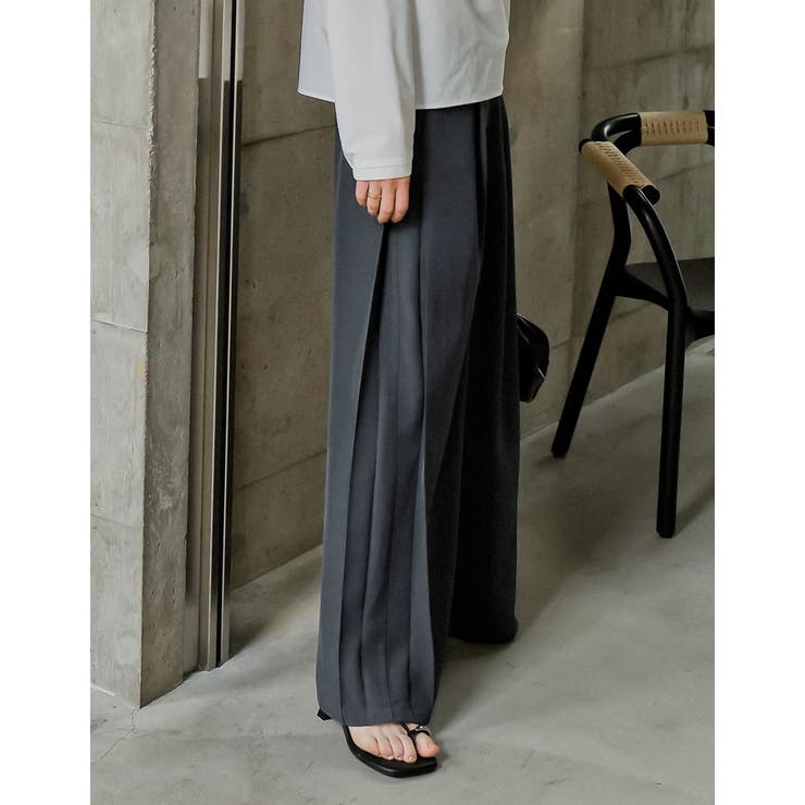 Re:EDIT [2026S/S COLLECTION][低身長/高身長サイズ有]ツイルサイドタックストレートパンツ パンツ・ズボン shoplistselect-10469255 SHOPLIST サンプル画像3