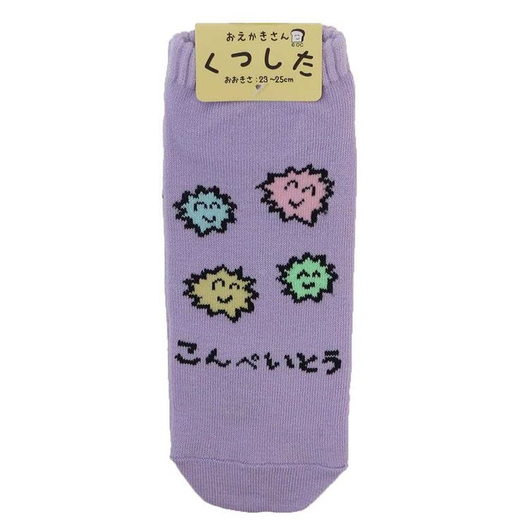 cinemacollection おえかきさん 女性用靴下 ANKLE SOCKS LADIES こんぺいとうさん！ オクタニ 大人向け..