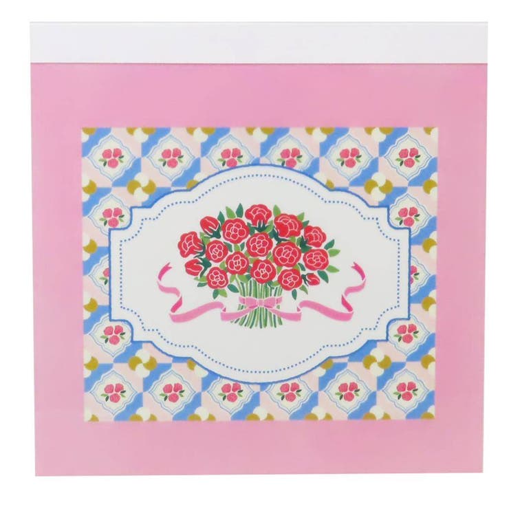 cinemacollection メモ帳 メモパッド スクエア バラ Green Flash 新学期準備文具 おしゃれ グッズ その他