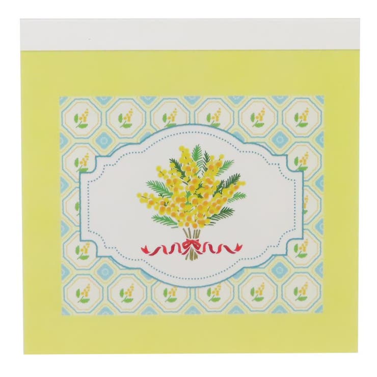 cinemacollection メモ帳 メモパッド スクエア ミモザ Green Flash 新学期準備文具 おしゃれ グッズ その他