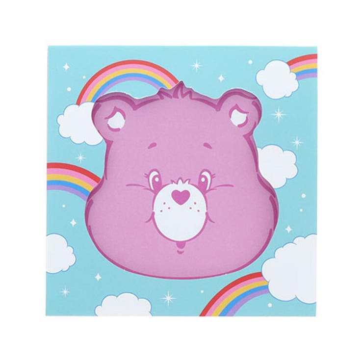 【10％OFFクーポン！5/7(木)9:59まで】cinemacollection ケアベア メモ帳 窓付きスクエアメモ フェイス CareBears サンスター文具 伝言メモ メモパッド キャラクター グッズ その他cinemacollection