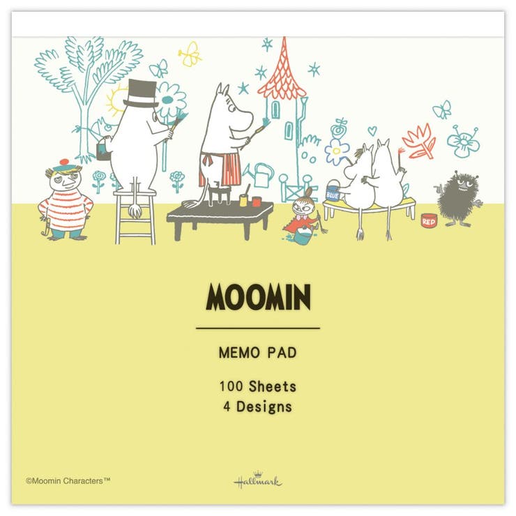 【10％OFFクーポン！2/10(火)1:59まで】cinemacollection ムーミン メモ帳 メモパッド MOHNイエロー Happy in Nature 北欧 日本ホールマーク スクエアメモ キャラクター グッズ その他