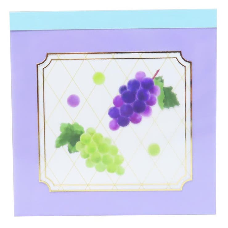 【10％OFFクーポン！5/7(木)9:59まで】cinemacollection colorfruits メモ帳 メモパッド スクエア grape 新入学 Green Flash 100枚綴り かわいい グッズ その他cinemacollection