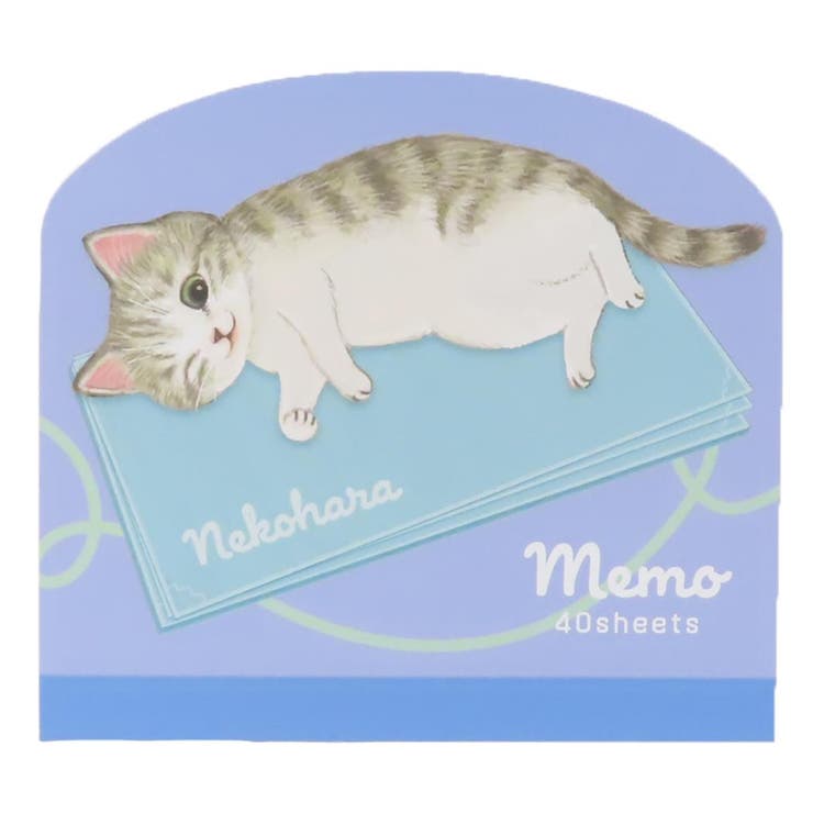 【10％OFFクーポン！5/7(木)9:59まで】cinemacollection ねこハラ メモ帳 ダイカットメモ ブルー 新入学 ねこ グッズ 学研ステイフル 新学期準備文具 かわいい グッズ その他cinemacollection ねこハラ メモ
