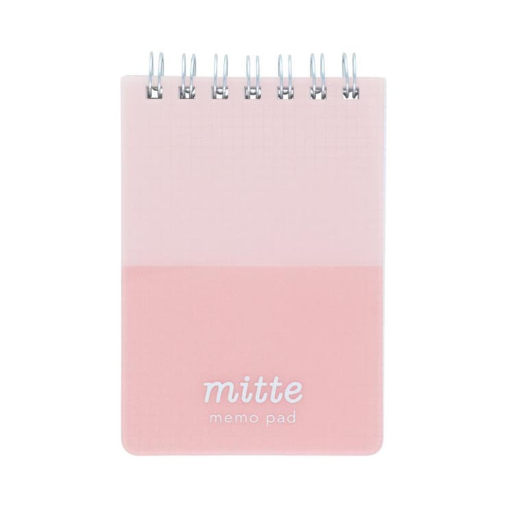 【10％OFFクーポン！4/17(金)9:59まで】cinemacollection メモ帳 Wリングメモ mitte アプリコットピンク サンスター文具 新学期準備文具 シンプル グッズ その他