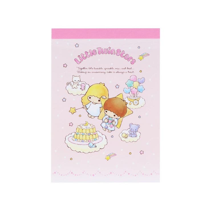 cinemacollection リトルツインスターズ メモ帳 メモミニ ミニミニメモ レトロ サンリオ サンスター文具 メモパッド 伝言 キャラクター グッズ その他