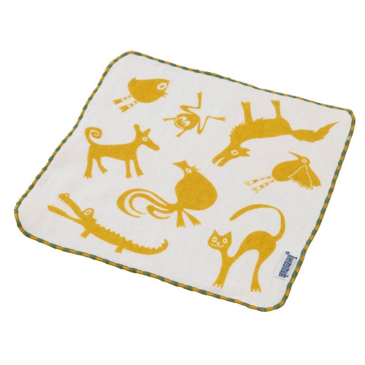 cinemacollection ホコモモラ ハンカチタオル ガーゼパイルハンカチ アニマル センコー 大人かわいい プチギフト おしゃれ グッズ 小物