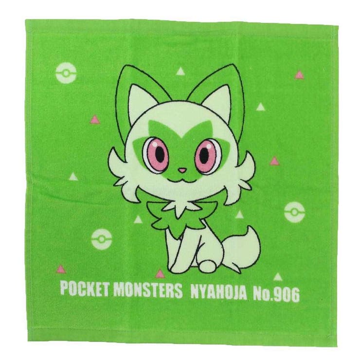 【10％OFFクーポン！2/10(火)1:59まで】cinemacollection ポケットモンスター ハンドタオル ウォッシュタオル シャーリング ニャオハ ポケモン 林タオル ハンカチタオル ハンカチ かわいい キャラクター グッズ 小物