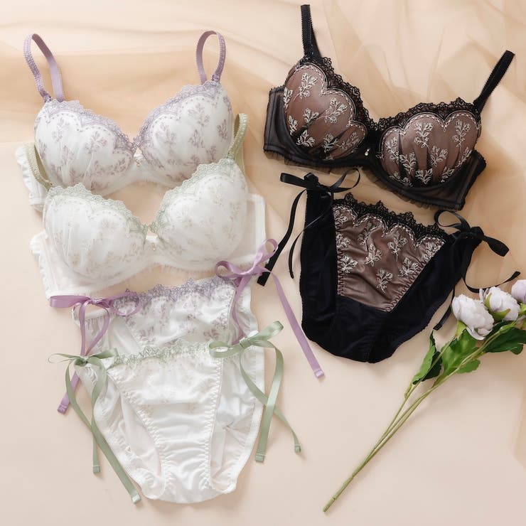 palissee 【EFカップ】ミニョンブーケ3/4カップブラ＆ショーツ　 インナー・下着