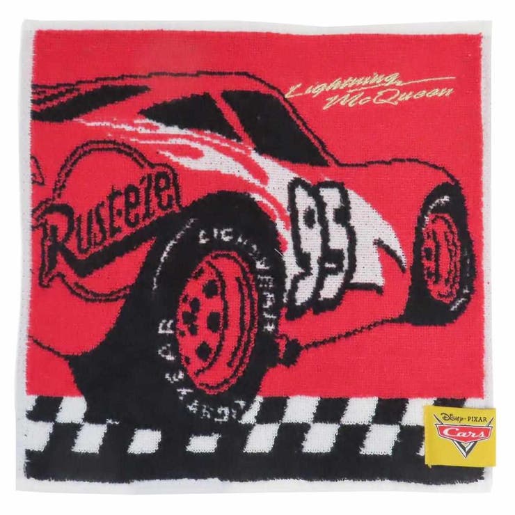 【10％OFFクーポン！2/10(火)1:59まで】cinemacollection カーズ ミニタオル ジャガードハンカチタオル チェッカーレッド ディズニー 丸眞 汗拭きタオル キャラクター グッズ 小物